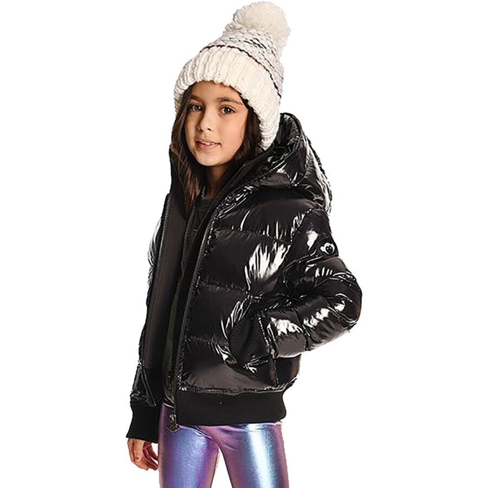 NWOT Appaman flurry shiny black girls winter coat